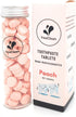 90 Toothpaste Tablets in Refill/Recycle Glass Tube - for Travel and Daily Home Office Use - Nano Hydroxyapatite, Fluoride-Free, Vegan (Peach90)...