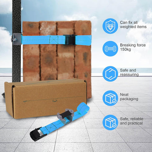 Canopy Weights Set Fits All Canopy Poles up to 1 inch Wide and Removal to Secure Tents, Canopies, and Umbrellas at Outdoor Events (Blue)...