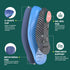 Plantar Fasciitis Arch Support Insoles - Welnove Work Boot Insole for Walking or Standing All days,3/4 Length Heel Pain Relief Insert for Flat Fee...