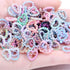 120Pcs Hollow Heart Shape ABS Imitation Pearls Loop Ring Circle Craft Embellishments DIY Ornament Decoration Accessories for DIY Phone Case Jewelr...