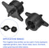 100 Pack Irrigation Drip Emitters - Garden Lawn Pressure Compensating Dripper Constant Flow Apply to Watering System (34x23.5mm Black)...