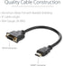 StarTech.com HDMI Male to DVI Female Adapter - 8in - 1080p DVI-D Gender Changer Cable (HDDVIMF8IN)...