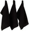DII Recycled Cotton Kitchen Collection Dishtowel Set, 18x26, Black, 6 Piece...