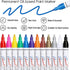 Paint Pens Markers Never Fade Quick Dry and Permanent, 12 Color Oil-Based Waterproof Paint Marker Pen Set for Rocks Painting, Stone, Wood, Fabric,...