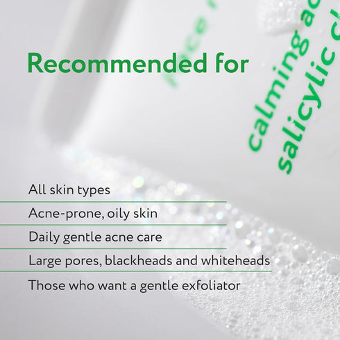 Face Republic Calming Acne Salicylic Cleanser 100mL | Vegan Certified | Acne Care | Low pH | Calming & Clarifying | Korean Skincare...