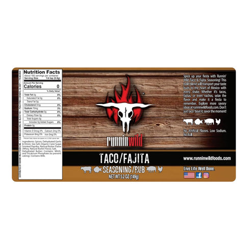 Gourmet Taco Seasoning Mix | Fajita Seasoning | Low Sodium | Mexican Seasoning Blend for Tacos, Fajitas, Carne Asada, Nachos, Chili, Enchiladas, a...