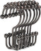 Shower Curtain Hooks, Goowin Shower Curtain Rings, Stainless Steel Shower Curtain Hooks Rust Proof Free Sliding Double Shower Hooks for Curtain, S...