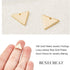 BENECREAT 30Pcs 18K Gold Plated Triangle Charms - 14x12mm Pendants for Necklace, Bracelet & Earring DIY...