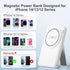 Mag Safe Battery Pack - 5000mAh Magnetic Wireless Portable Charger, Foldable Wireless Power Bank Stand for MagSafe Battery PD 20W Fast Charging fo...