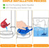 Toilet Flapper Replacement Kit, 2 Inch Universal Toilet Tank Flapper Fit for American Standard Kohler Fluidmaster Toto Gerber, Silicone Stopper Fl...