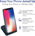 10W Dual Coil Qi Wireless Charger Stand - Fast Wireless Phone Charging Stand for iPhone and Samsung Galaxy Phones - USB C Cable, Over-Heat Protect...