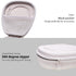 LTGEM Hard Headphone Case for Logitech H390, JLab Go Work, JIAMQISHI, EAGLEND, FEABASK Headset (Inside:6.8"x7"x2.9") - White+Grey......