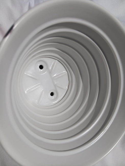 flat-bottom ceramic pour-over coffee dripper....