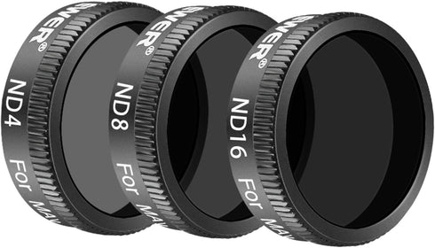 Neewer DJI Mavic Air Lens Filter Kit - 3 Pieces Pro Neutral Density Filters ND4, ND8, ND16 Filter, Made of Multi Coated Waterproof Aluminum Alloy ...