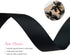 VATIN Double Face Black Satin Ribbon 5/8" Continuous 25 Yards,Black Polyester Fabric Ribbon use for Bows Bouquet, Gift Wrapping, Floral Arrangemen...