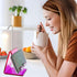 Acrylic Cell Phone Stand, Portable Phone Holder for Desk Universal Stand Holder with Non-Slip Dock for Home Kitchen Office Bathroom (Purple)...
