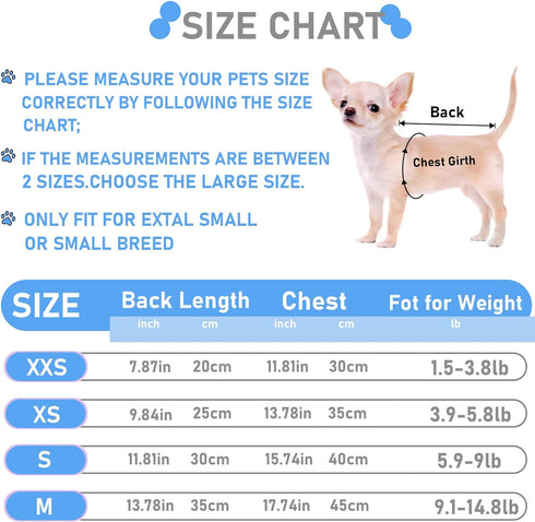 2 Pieces Dog Shirts for Small Dogs Boy Girl Stripe Dog Clothes Spring Summer Chihuahua Yorkie Clothes Soft Pet T-Shirt Extra Small Dog Clothes Pup...