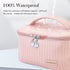 Makeup Bag Travel Cosmetic Bag, Large Capacity Makeup Organizer Bag and Storage, Portable PU Leather Pouch Toiletry Bag Make up Organizer, Cosmeti...