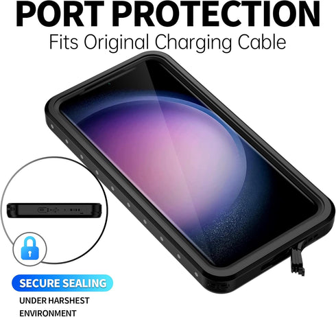 BEASTEK Waterproof Galaxy S23 PLUS Case Shockproof Dustproof IP68 Underwater, NRE Series with Built-in Screen Protector Full Body Anti-Scratch Cov...