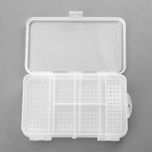 MUXSAM Double Sided Storage Organizer Container with Dividers, 1-Pack Jewelry Box Case 5.6x3.3in for Craft Beads Makeup Rings Earrings Necklace Fi...