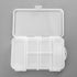 MUXSAM Double Sided Storage Organizer Container with Dividers, 1-Pack Jewelry Box Case 5.6x3.3in for Craft Beads Makeup Rings Earrings Necklace Fi...