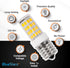 BlueStars 5W E17 Base 8206232A Microwave LED Light Bulbs Under Hood Kei AC110-130V 6000K Daylight, Fits Whirlpool Maytag Lava Lamps Salt Lamps - R...