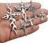 iloveDIYbeads 100g (About 42pcs) Craft Supplies Antique Silver Jesus Christ Cross Charms Pendants for Crafting, Jewelry Findings Making Accessory ...