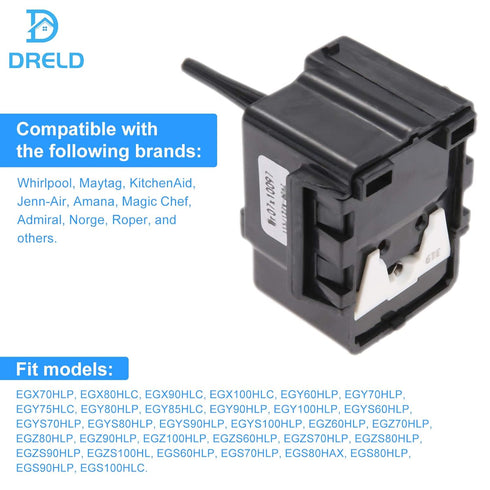 DRELD WR07X10097 Relay and Overload, Replacement for GE, Whirlpool, KitchenAid, Maytag Refrigerators, Replaces 1265640 AP4300623 2319794 61006022