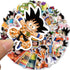 50pcs Dragonball Kids Stickers, Anime Cartoon Waterproof Vinyl Decal for Teen Kids Laptop, Travel Case, Phone, Bike, Water Bottle, Guitar, Compute...