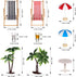 Mini Umbrella Palm Chair Beach Miniature Accessories Mini Umbrella Palm Chair Miniature Toys Dollhouse Outdoor Accessories Micro Landscape Beach C...