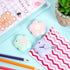 3 Pcs Mini Retractable Utility Knife Flower Pocket Box Cutters Plastic Letter Opener Slide Open with Keychain Hole for Box Letter Envelope, Flower...