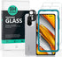 Ibywind Screen Protector For Xiaomi Poco F3/Redmi K40/K40 Pro,with 2Pcs Tempered Glass,1Pc Camera Lens Protector,1Pc Backing Carbon Fiber Film [Fi...