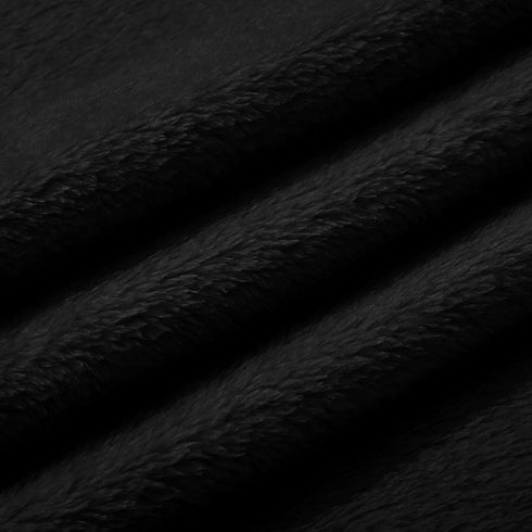 Pro Goleem Fleece Baby Blanket with 2 Inch Satin Trim Soft Anti-Static Plush Blanket for Boys and Girls Christmas Baby Gifts for Babies Black 30''...