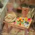 30 Pcs Miniature Food Drinks Laptop Computer Books Toys Dollhouse Miniature Furniture Plastic Table Fits Accessories Scale Dollhouse Playsets Girl...