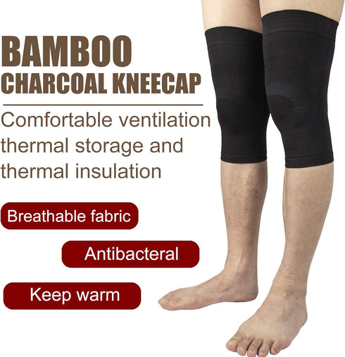 Knee Sleeves, 1 Pair, Could Be Worn Under Pants, Lightweight Knee Compression Sleeves for Men Women, Knee Brace Support for Joint Pain Relief, Art...