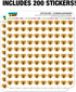 Bee on Honeycomb Heart Shaped Planner Calendar Scrapbook Craft Stickers...