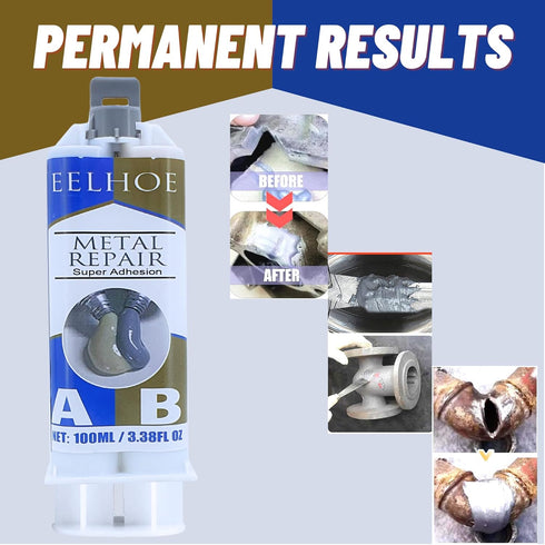 Metal Repair Magic ab Glue 100 Gram, Epoxy Glue Metal, Cold Weld Metal Repair, Crazy Glue Metal Adhesive Paste Heavy Duty, Metal bonding epoxy Put...