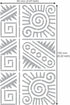 Aleks Melnyk No.433 Metal Stencil, Aztec Stencil Patterns and Symbols, Small Stencil, 1 PC, Template for Wood Burning, Engraving, Crafting, Scrapb...