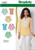 Simplicity 1461 Women's Top Collection Sewing Patterns, Sizes 10-18...