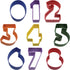 R&M International Numbers 3" Cookie Cutters, Assorted Colors, 9-Piece Set...