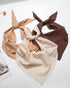 AWAYTR 3Pcs Floral Hair Bandanas Chiffon Head Kerchief for Women Girls Boho Hair Scarf Headband Bandana Daisy Lace Head Scarf (Solid Color - Beige...