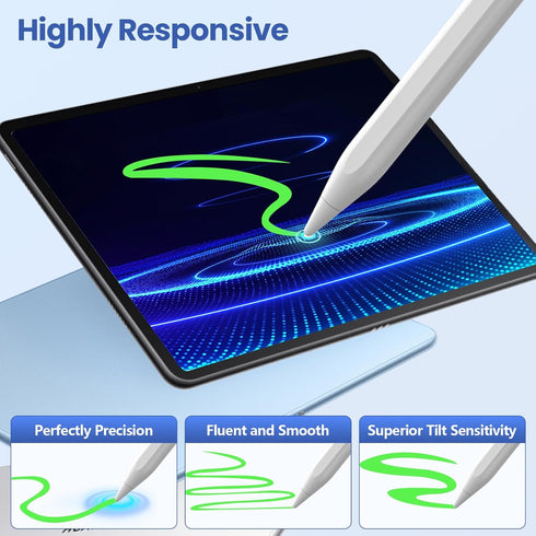 Stylus Pen for Touch Screen, 15 Mins Fast Charge Stylus Pen for Samsung/Tablet/Phone, Android/iOS, High Precision Magnetic Universal Stylus Pencil...