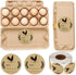 500pcs Farm Chicken Egg Labels Chicken Canning Sticker 2 inch Round Natural Brown Kraft Washed Egg Carton Labels for Kitchen Mason Jar, Farmer, Cr...