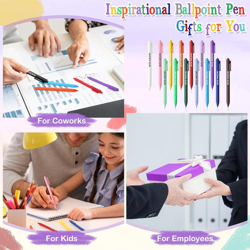 45 Pcs Inspirational Ballpoint Pens Bulk Back To School Pen You're Awesome Gift Motivational Appreciation Gift Pen for Teacher Student School Offi...