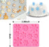 Rainmae 6 Pcs Christmas Snowflake Cake Silicone Fondant Molds, 3D Snowflake Winter Frozen Party Cupcake Topper Decorating Tools, Silicone Chocolat...