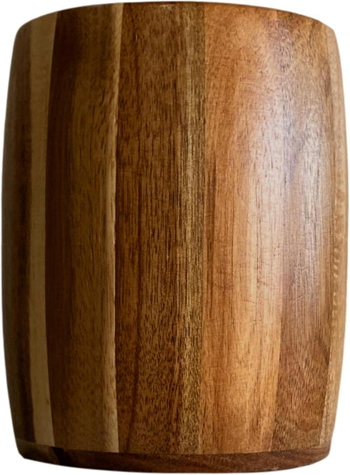 Bamboo Kitchen Counter Utensil Crock Holder Caddy 6" x 4 1/2" (Oval Acacia)...