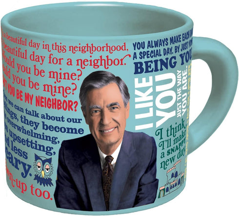 The Unemployed Philosophers Guild Mister Rogers Heat Changing Color Transforming Mug - Hot Coffee Changes Mr Rogers' Outfit, Comes in a Fun Box, 1...