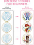 TINDTOP Embroidery Kit for Beginners Adult, Elephant Embroidery Kit for Beginners Include Embroidery Cloth Hoops Threads for Craft Lover Hand Stit...