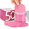 50-Count Compressed Facial Sponges with Storage Container, for Facial Cleansing, Reusable Makeup Remover, Portable, Suitable for Travel, Pink...