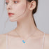 EVER FAITH 925 Sterling Silver Choker Necklace Dainty Tiny Opal Round/Heart Pendant Necklace Jewelry Gift for Women...